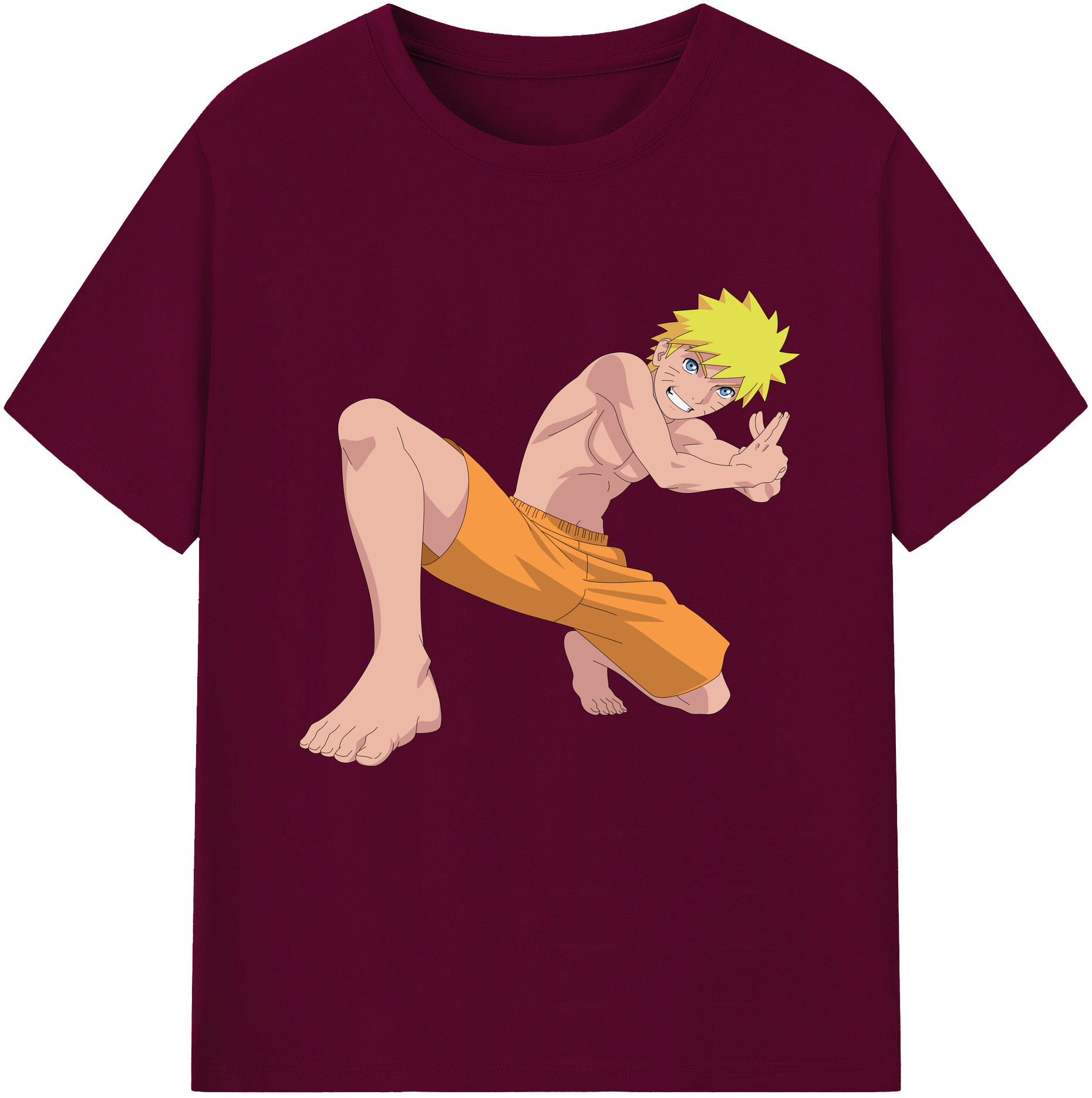 （画像用） NARUTO -ナルト- うずまき ナルト Uzumaki Naruto レディースカジュアルプリントTシャツ（綿100％）